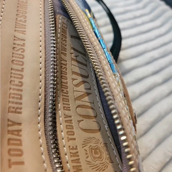 Consuela Starry Blue and Yellow Crossbody Bag - Picture 3 of 4